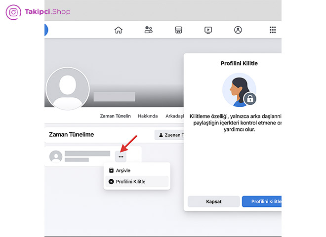 facebook hesabını kilitleme