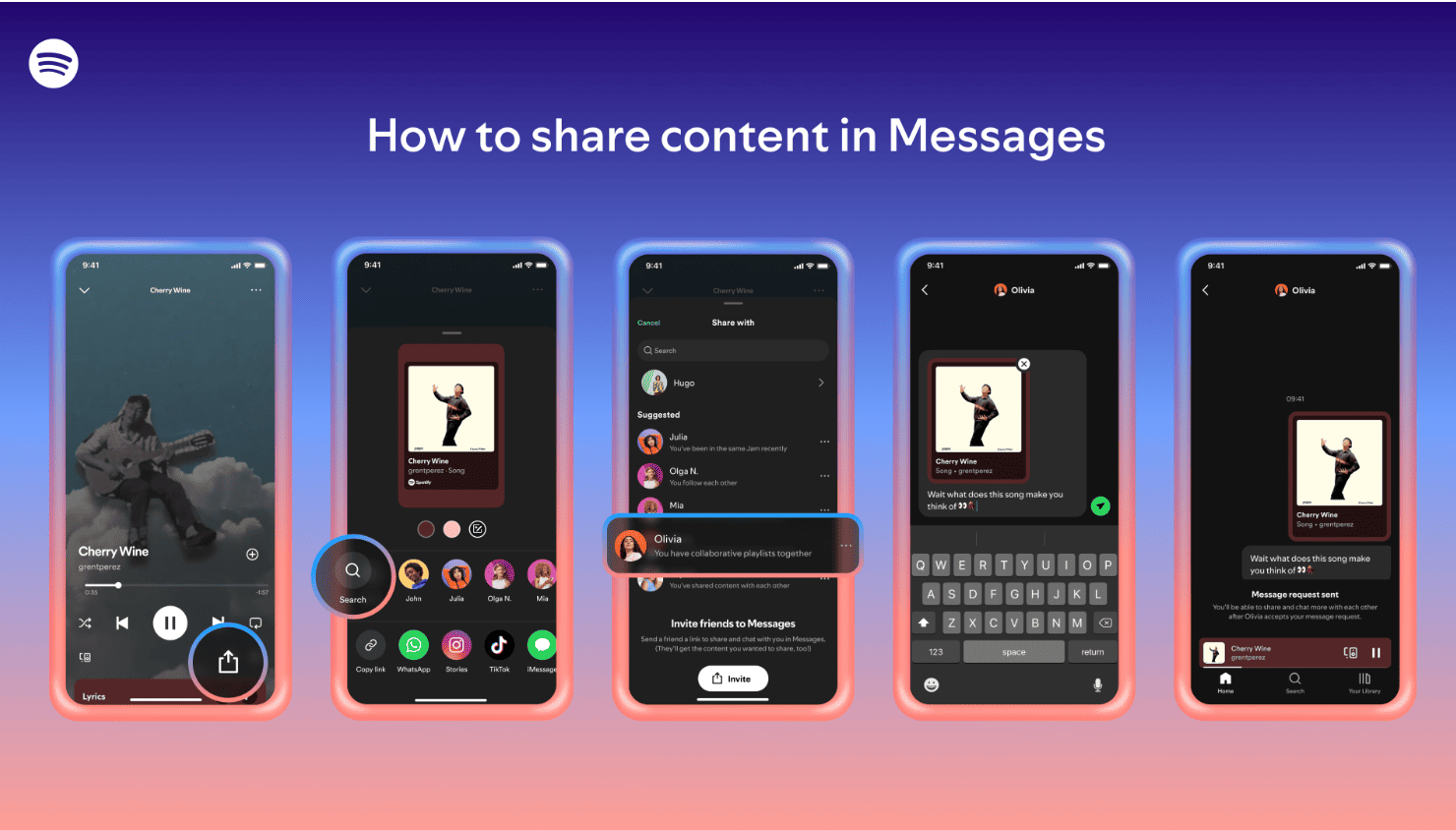 spotify dm özelliği