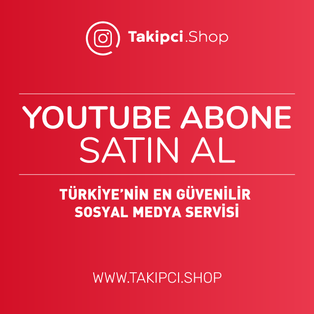 Youtube Abone Satın Al - Gerçek Türk Abone | TakipciShop