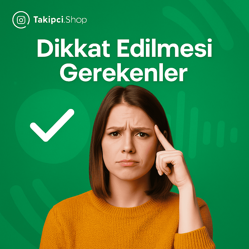 Dikkat Edilmesi Gerekenler