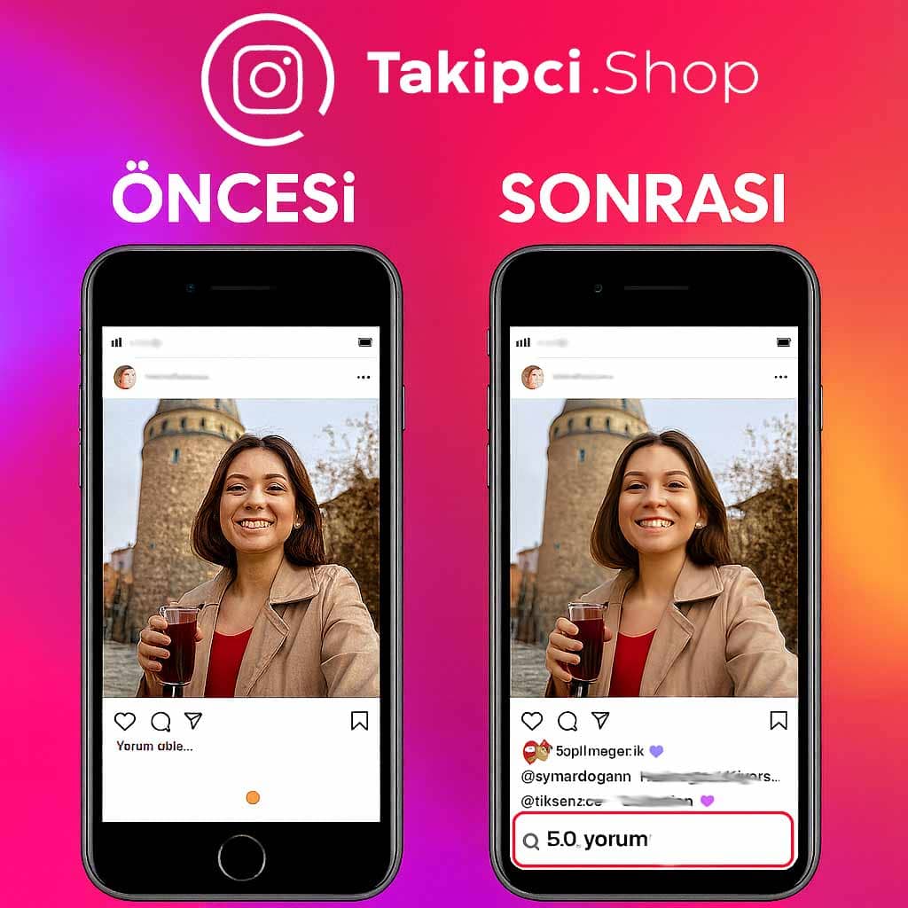 instagram yorum satın öncesi sonrası