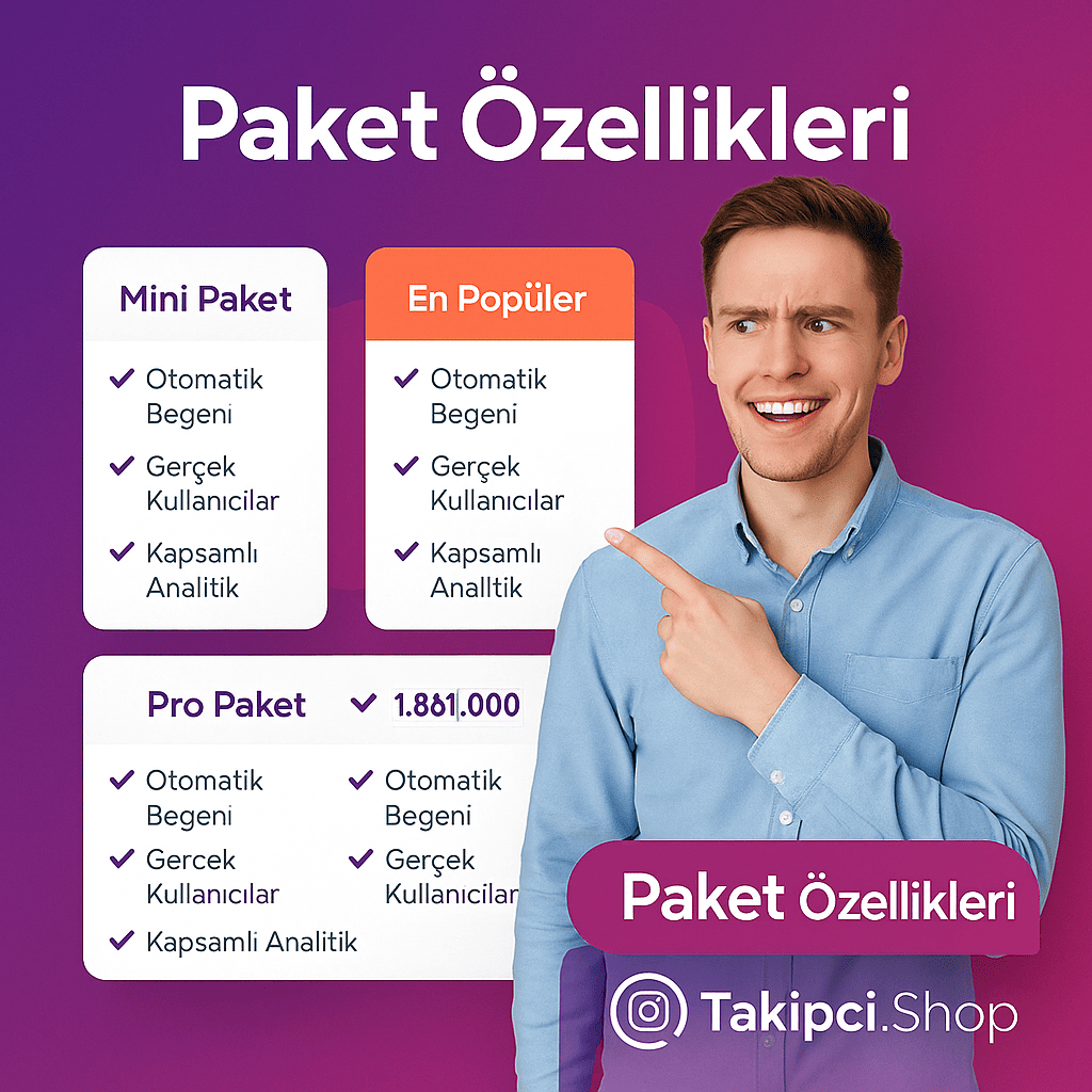 Takipci.Shop Oto Beğeni Paketlerinin Özellikleri