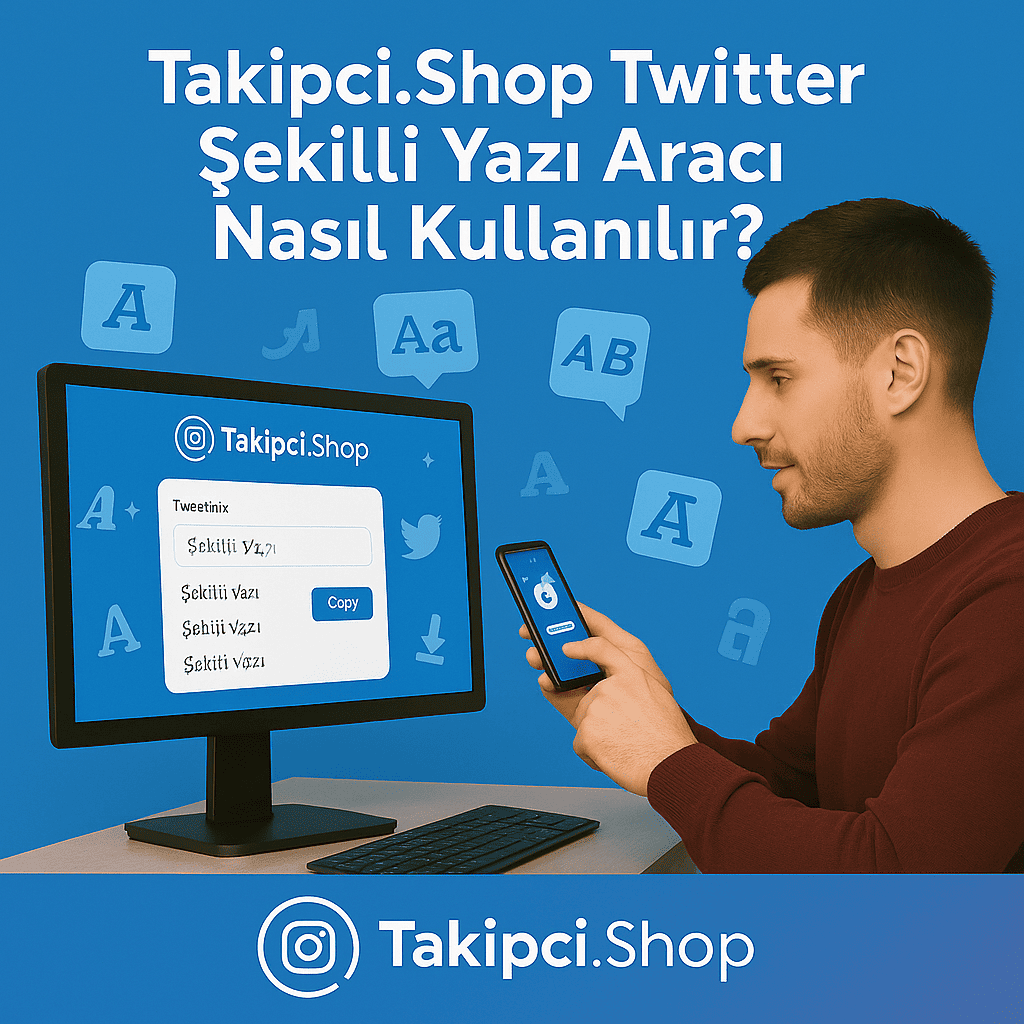 Takipci.Shop Twitter Şekilli Yazı Aracı Nasıl Kullanılır?