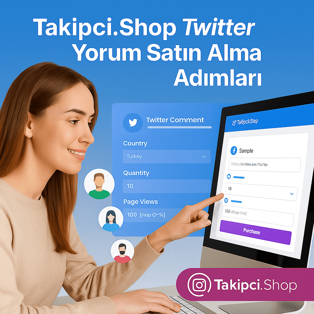 Takipci.Shop Twitter Yorum Satın Alma Adımları