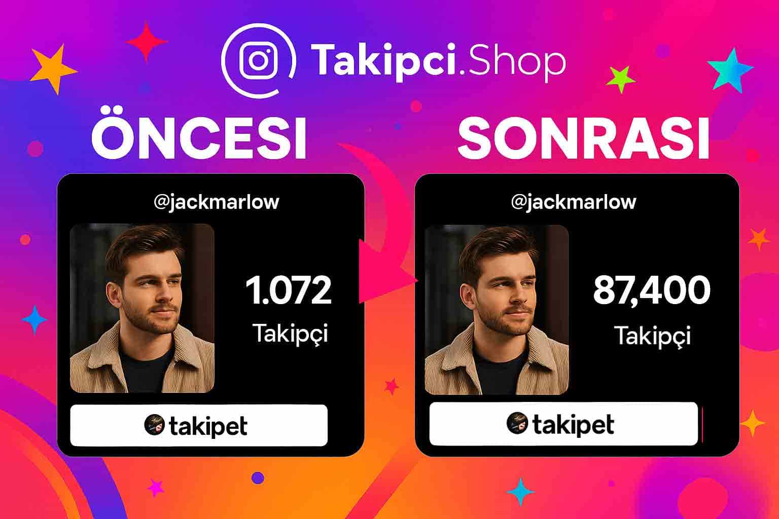 TikTok takipçi öncesi sonrası