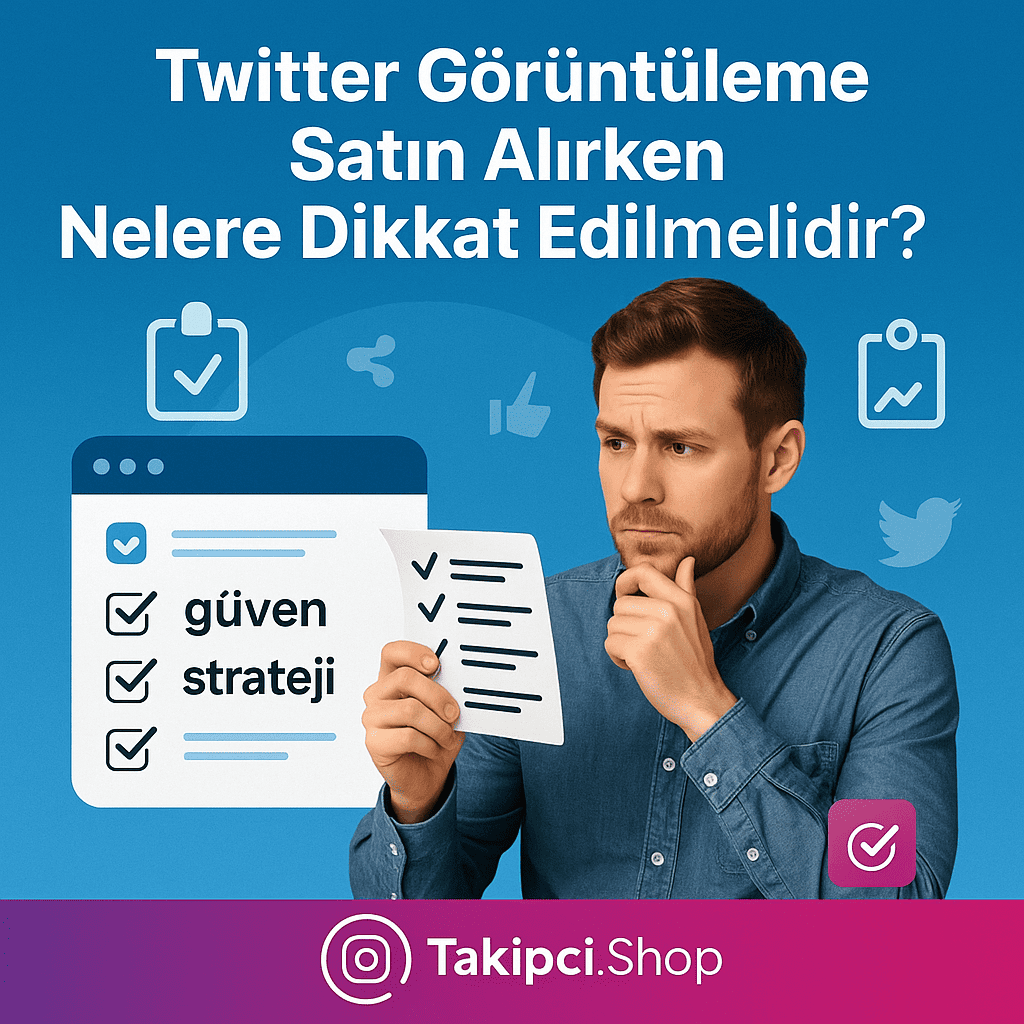 Twitter Görüntüleme Satın Alırken Nelere Dikkat Edilmelidir?