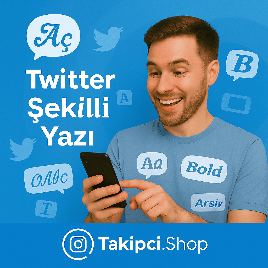Twitter Şekilli Yazı
