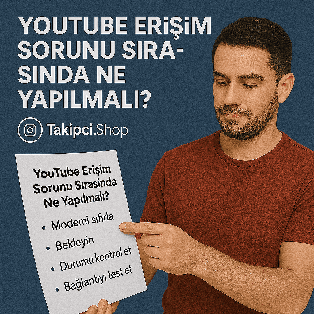 YouTube Erişim Sorunu Sırasında Ne Yapılmalı?